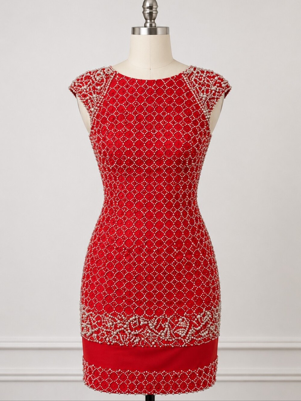 Jovani  78111 Red Pearl Dress